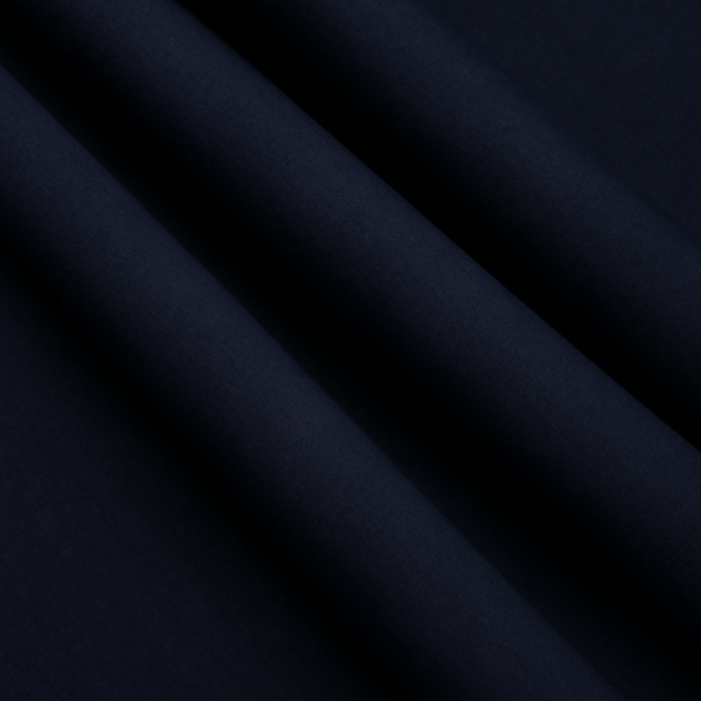 Plain-Navy Blue, S 140s Pure Wash n Wear, Florence Suiting Fabric
