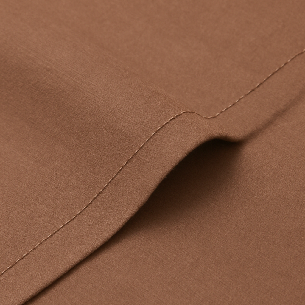 Plain-Light Brown Cotton Suiting Fabric