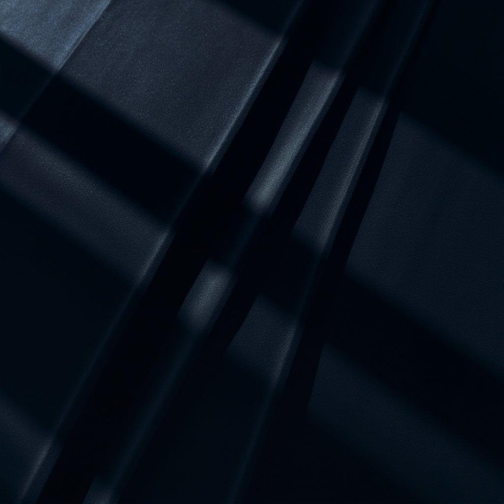Plain-Deep Navy Blue Cotton Suiting Fabric