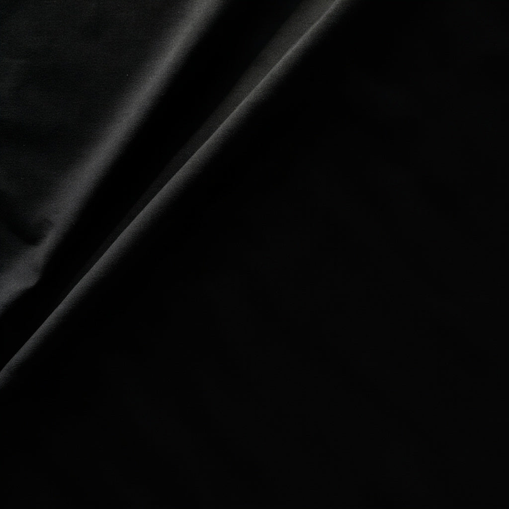 Plain-Black Egyption Cotton Suiting Fabric