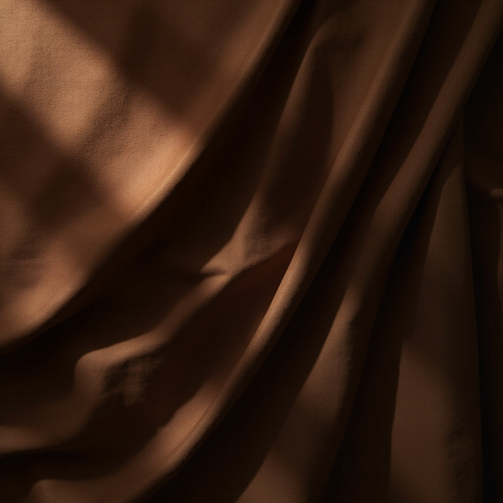 Plain-Dark Brown Egyption Cotton Suiting Fabric