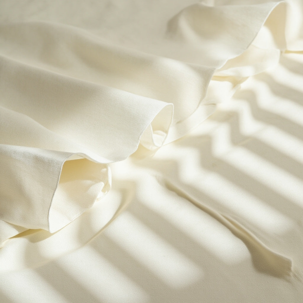 Plain-Off White Egyption Cotton Suiting Fabric