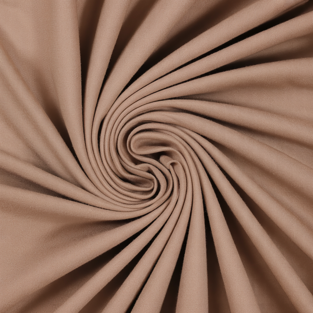 Plain-Light Brown Cotton Suiting Fabric