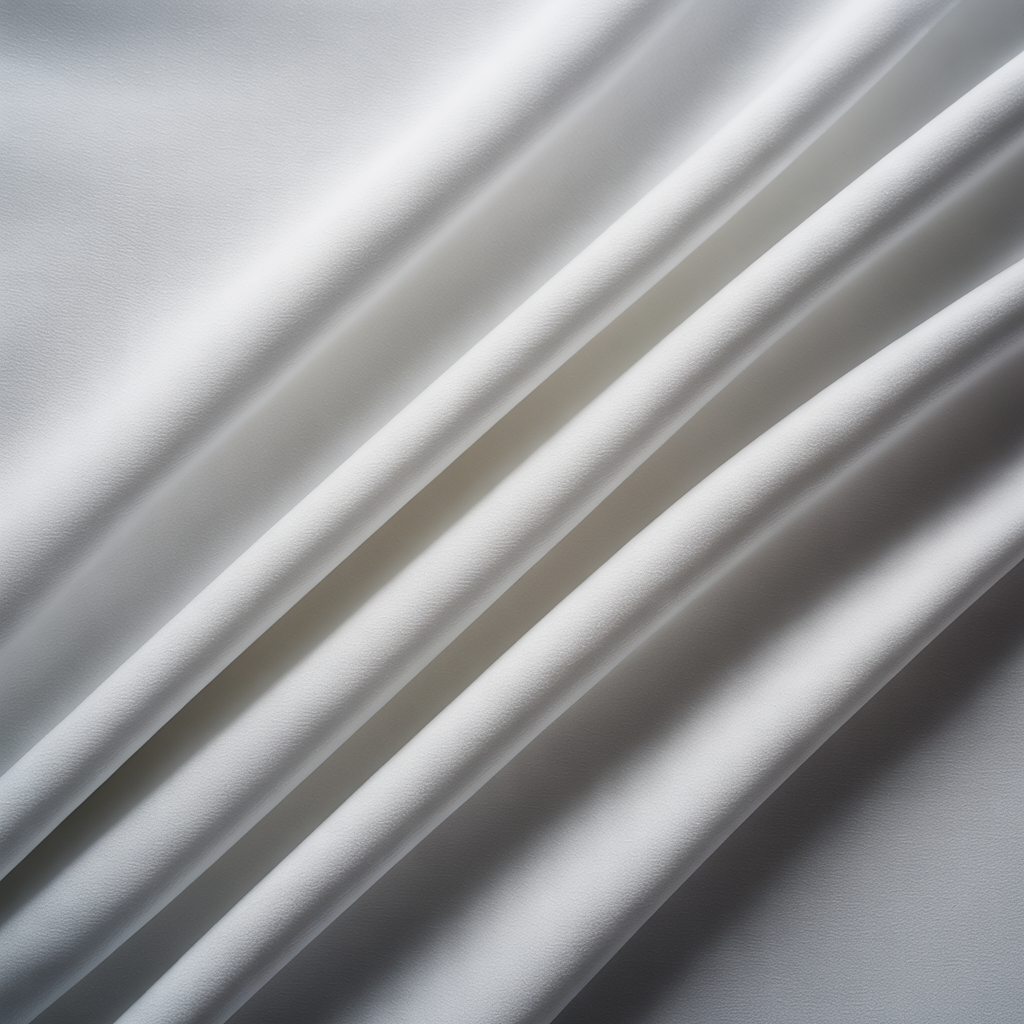 Plain-White Egyption Cotton Suiting Fabric