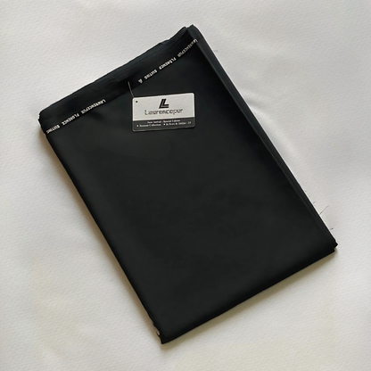 Plain-Black, S 140s Pure Wash n Wear, Florence Suiting Fabric