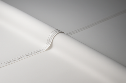 Plain-White Egyption Cotton Suiting Fabric