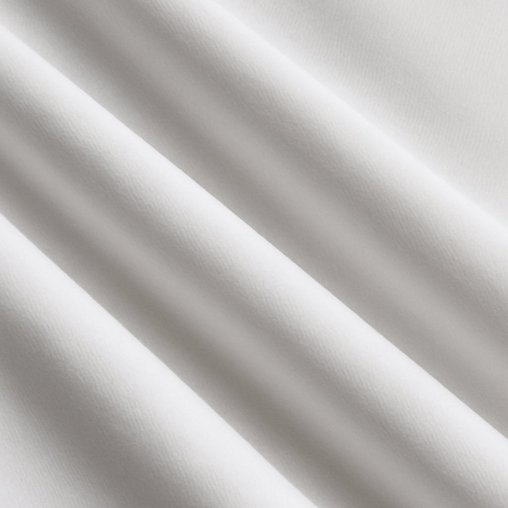 Plain-White Egyption Cotton Suiting Fabric