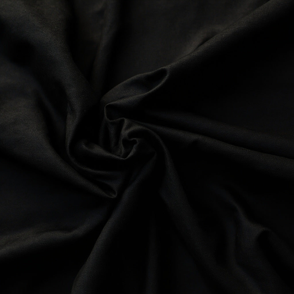 Plain-Black Egyption Cotton Suiting Fabric