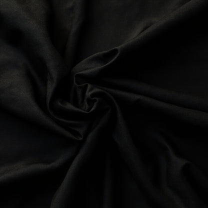 Plain-Black Egyption Cotton Suiting Fabric