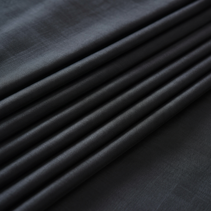 Plain-Black, S 140s Pure Wash n Wear, Florence Suiting Fabric
