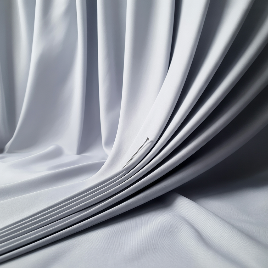 Plain-White Egyption Cotton Suiting Fabric