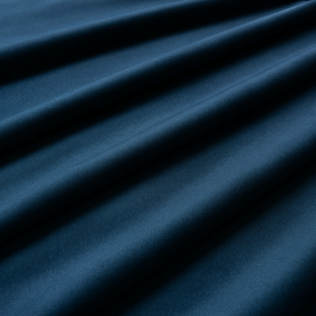 Plain-Deep Navy Blue Cotton Suiting Fabric