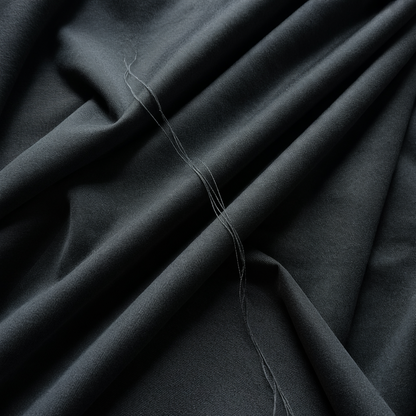 Plain-Black Egyption Cotton Suiting Fabric