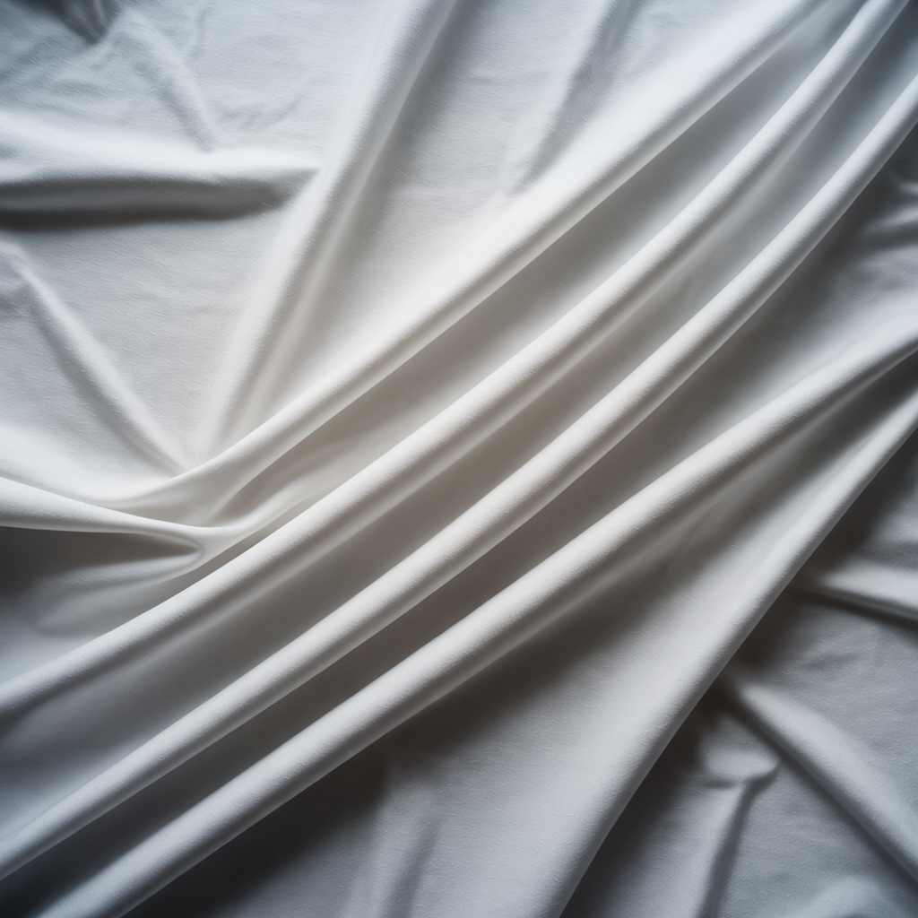 Plain-White Egyption Cotton Suiting Fabric
