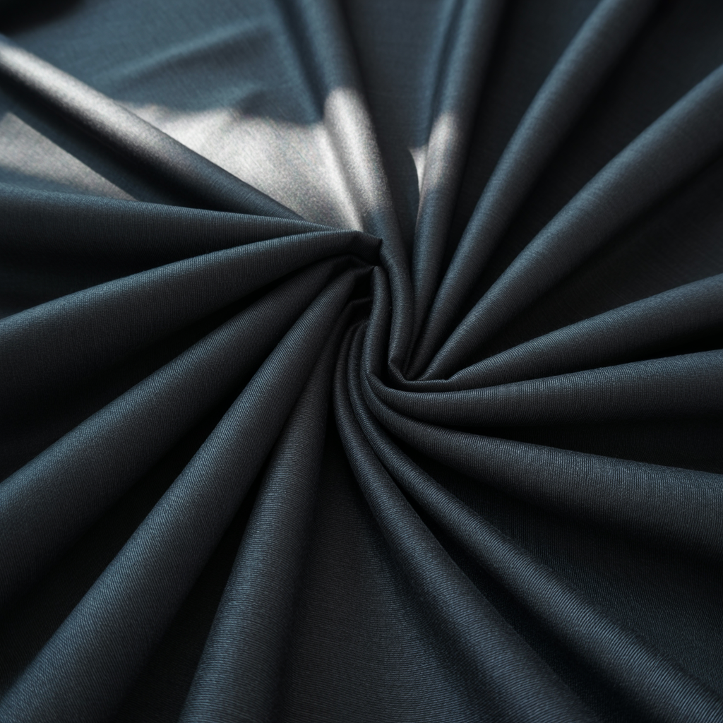 Plain-Black, S 140s Pure Wash n Wear, Florence Suiting Fabric