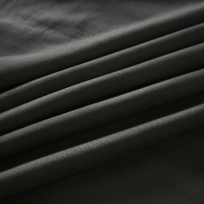 Plain-Black Egyption Cotton Suiting Fabric