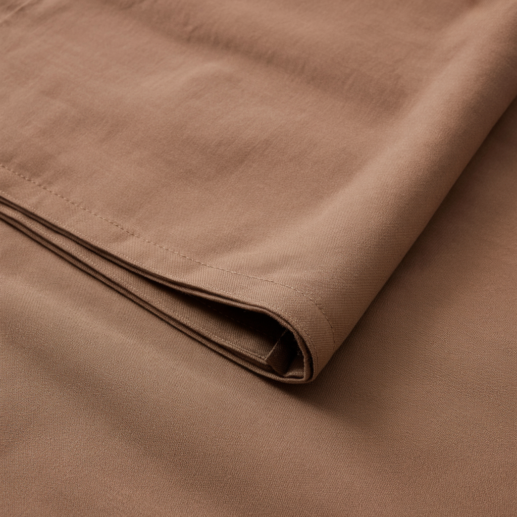 Plain-Light Brown Cotton Suiting Fabric